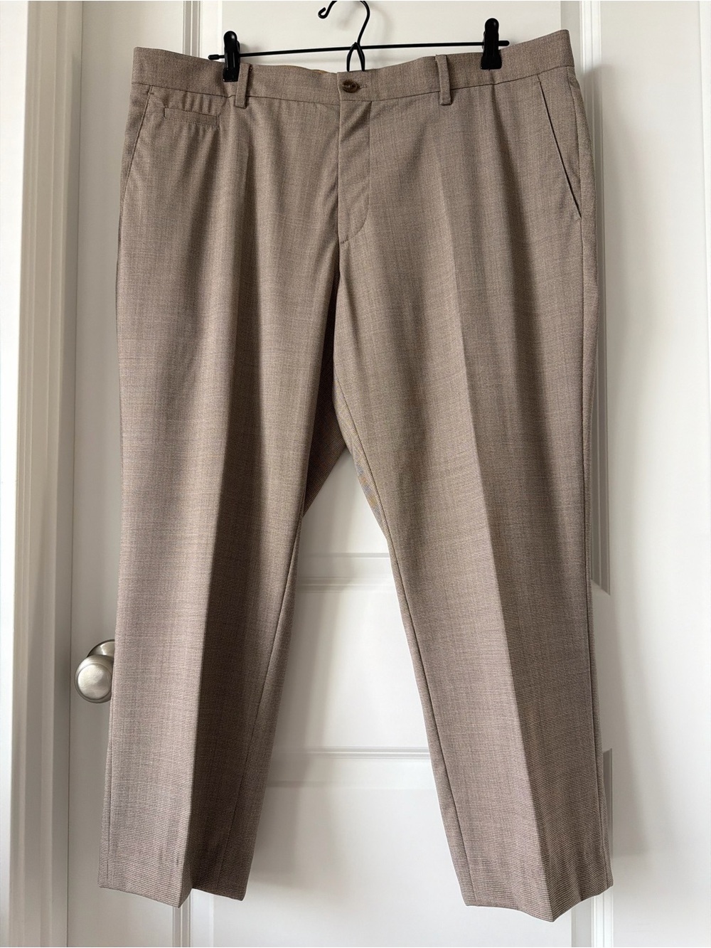 Hugo Boss H-Genius Wool Dress Pants in Warm Brown Short Inseam 25,5”- 40R ~ L,XL